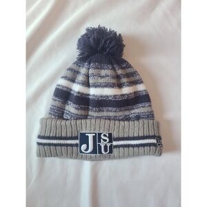 New Era JSU Jackson State Tigers Striped Pom Beanie One Size Fits Most